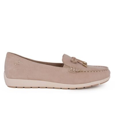 TAMARIS COMFORT ΓΥΝΑΙΚΕΙΑ ΔΕΡΜΑΤΙΝΑ ΜΟΚΑΣΙΝΙΑ 8-84600-44 402 BEIGE SUEDE