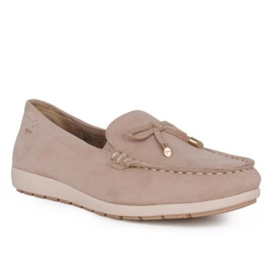 TAMARIS COMFORT ΓΥΝΑΙΚΕΙΑ ΔΕΡΜΑΤΙΝΑ ΜΟΚΑΣΙΝΙΑ 8-84600-44 402 BEIGE SUEDE - Image 2