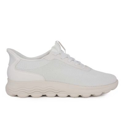 GEOX ΥΦΑΣΜΑΤΙΝΑ COMFORT SNEAKERS D SPHERICA PLUS A WHITE