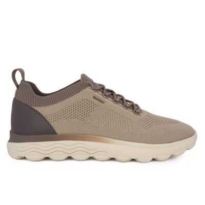 GEOX ΑΝΔΡΙΚΑ ΥΦΑΣΜΑΤΙΝΑ COMFORT SNEAKERS U SPHERICA E SAND/DOVE GREY