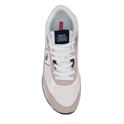 US POLO ΑΝΔΡΙΚΑ SNEAKERS CLEEF007A WHITE SUEDE - Image 5