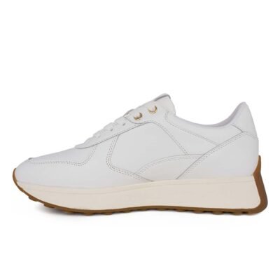 GEOX ΓΥΝΑΙΚΕΙΑ ΔΕΡΜΑΤΙΝΑ SNEAKERS D AMABEL A WHITE - Image 3