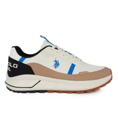 US POLO ΑΝΔΡΙΚΑ SNEAKERS SETH012 WHITE/BEIGE