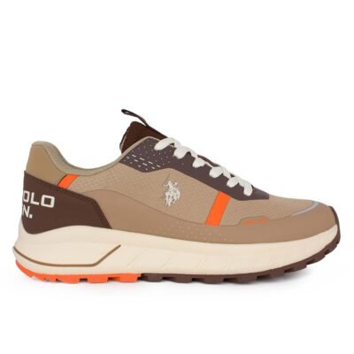 US POLO ΑΝΔΡΙΚΑ SNEAKERS SETH012 BEIGE/BROWN