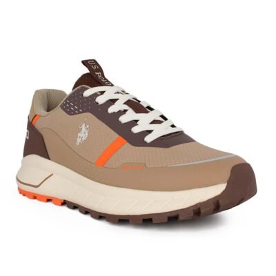 US POLO ΑΝΔΡΙΚΑ SNEAKERS SETH012 BEIGE/BROWN - Image 2