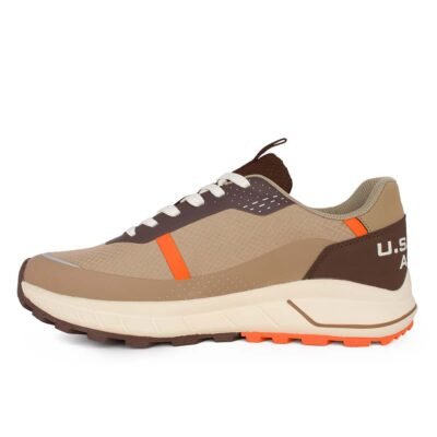 US POLO ΑΝΔΡΙΚΑ SNEAKERS SETH012 BEIGE/BROWN - Image 3