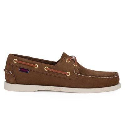 SEBAGO ΑΝΔΡΙΚΑ ΔΕΡΜΑΤΙΝΑ BOAT SHOES DOCKSIDES PORTLAND BROWN SEAL NUBUCK