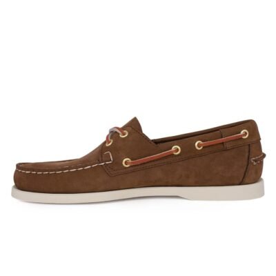 SEBAGO ΑΝΔΡΙΚΑ ΔΕΡΜΑΤΙΝΑ BOAT SHOES DOCKSIDES PORTLAND BROWN SEAL NUBUCK - Image 3