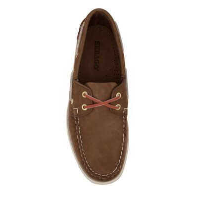 SEBAGO ΑΝΔΡΙΚΑ ΔΕΡΜΑΤΙΝΑ BOAT SHOES DOCKSIDES PORTLAND BROWN SEAL NUBUCK - Image 5