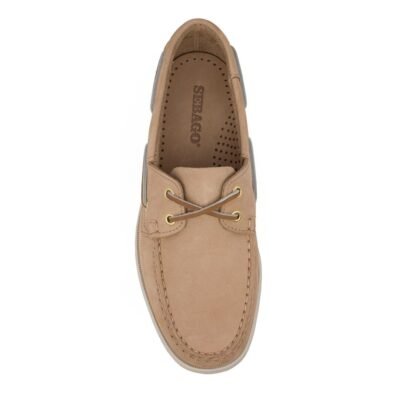 SEBAGO ΑΝΔΡΙΚΑ ΔΕΡΜΑΤΙΝΑ BOAT SHOES DOCKSIDES PORTLAND BEIGE CAMEL NUBUCK - Image 5