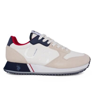 US POLO ΑΝΔΡΙΚΑ SNEAKERS CLEEF008 WHITE/BLUE