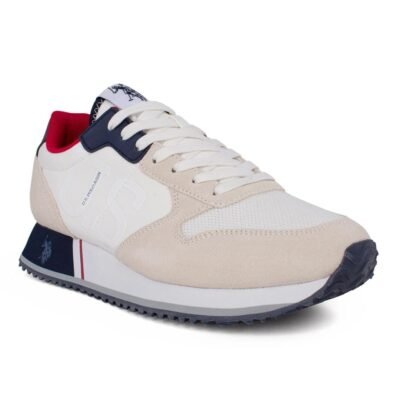 US POLO ΑΝΔΡΙΚΑ SNEAKERS CLEEF008 WHITE/BLUE - Image 2