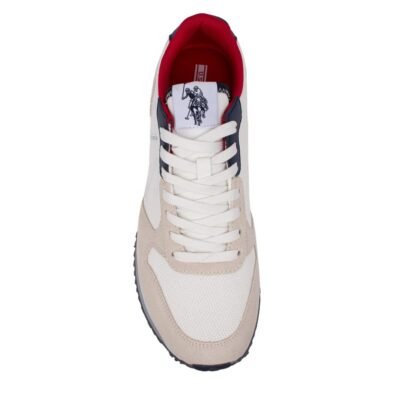 US POLO ΑΝΔΡΙΚΑ SNEAKERS CLEEF008 WHITE/BLUE - Image 5