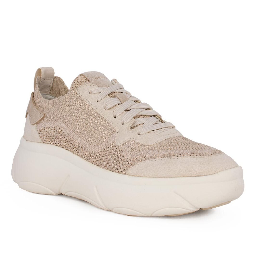 GEOX ΓΥΝΑΙΚΕΙΑ ΥΦΑΣΜΑΤΙΝΑ SNEAKERS D NEBULA 2.0 X A LIGHT TAUPE KNIT - Image 2