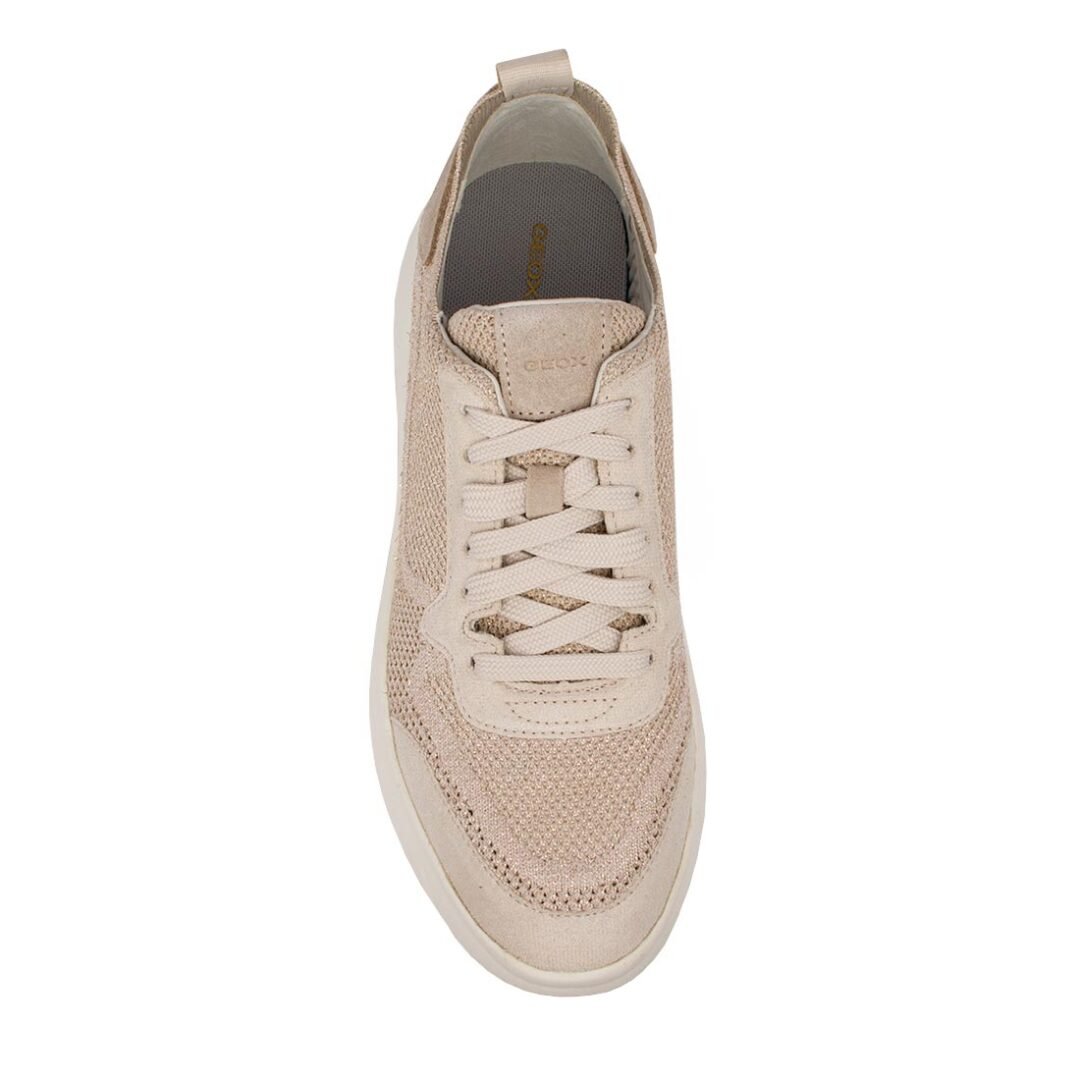 GEOX ΓΥΝΑΙΚΕΙΑ ΥΦΑΣΜΑΤΙΝΑ SNEAKERS D NEBULA 2.0 X A LIGHT TAUPE KNIT - Image 6