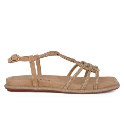 ALMA EN PENA ΓΥΝΑΙΚΕΙΑ FLAT ΠΕΔΙΛΑ V2551602 SAND SUEDE