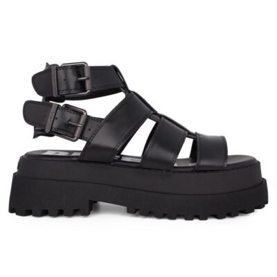 BUFFALO ΓΥΝΑΙΚΕΙΑ ΣΠΟΡ ΠΕΔΙΛΑ PLUTO GLD BLACK VEGAN NAPPA