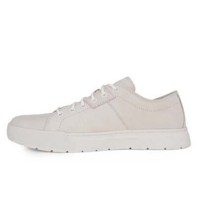 TIMBERLAND ΑΝΔΡΙΚΑ ΔΕΡΜΑΤΙΝΑ SNEAKERS MAPLE GROVE LOW WHITE NUBUCK - Image 3