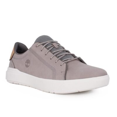 TIMBERLAND ΑΝΔΡΙΚΑ ΔΕΡΜΑΤΙΝΑ SNEAKERS SENECA BAY LOW LIGHT GREY NUBUCK - Image 2