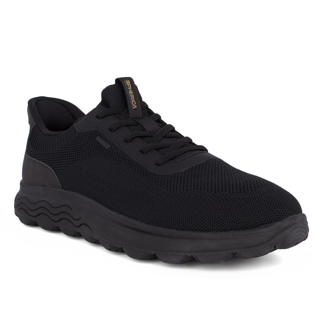 GEOX ΑΝΔΡΙΚΑ ΥΦΑΣΜΑΤΙΝΑ SNEAKERS ΜΕ ΤΕΧΝΟΛΟΓΙΑ STEP-IN U SPHERICA PLUS A BLACK - Image 2