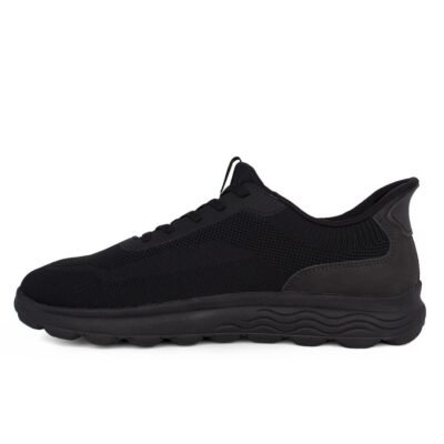 GEOX ΑΝΔΡΙΚΑ ΥΦΑΣΜΑΤΙΝΑ SNEAKERS ΜΕ ΤΕΧΝΟΛΟΓΙΑ STEP-IN U SPHERICA PLUS A BLACK - Image 3