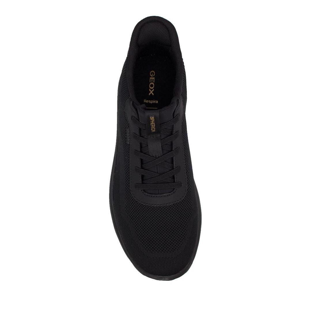 GEOX ΑΝΔΡΙΚΑ ΥΦΑΣΜΑΤΙΝΑ SNEAKERS ΜΕ ΤΕΧΝΟΛΟΓΙΑ STEP-IN U SPHERICA PLUS A BLACK - Image 6