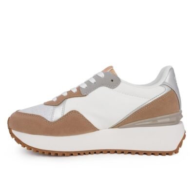 US POLO ΓΥΝΑΙΚΕΙΑ SNEAKERS BAYLE003 BEIGE/WHITE - Image 3