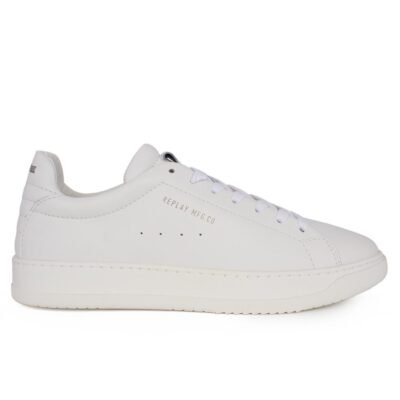 REPLAY ΑΝΔΡΙΚΑ ΔΕΡΜΑΤΙΝΑ SNEAKERS RELOAD M DERBY 25 RZ3R0046L 0061 WHITE