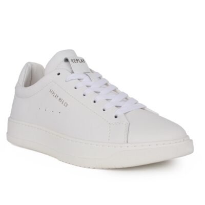 REPLAY ΑΝΔΡΙΚΑ ΔΕΡΜΑΤΙΝΑ SNEAKERS RELOAD M DERBY 25 RZ3R0046L 0061 WHITE - Image 2