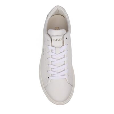 REPLAY ΑΝΔΡΙΚΑ ΔΕΡΜΑΤΙΝΑ SNEAKERS RELOAD M DERBY 25 RZ3R0046L 0061 WHITE - Image 6