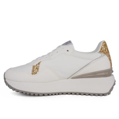 US POLO ΓΥΝΑΙΚΕΙΑ SNEAKERS BAYLE003C WHITE/GOLD - Image 3