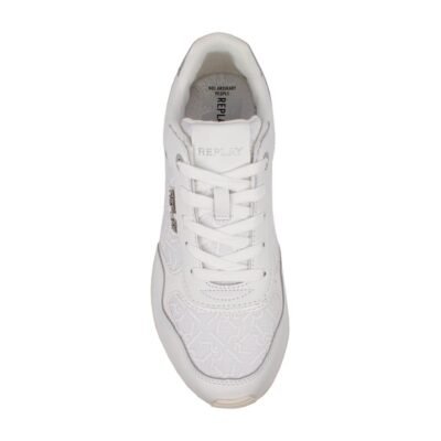 REPLAY ΓΥΝΑΙΚΕΙΑ SNEAKERS MENNET ALLOVER 2 RSA50012T 0081 WHITE/SILVER - Image 6