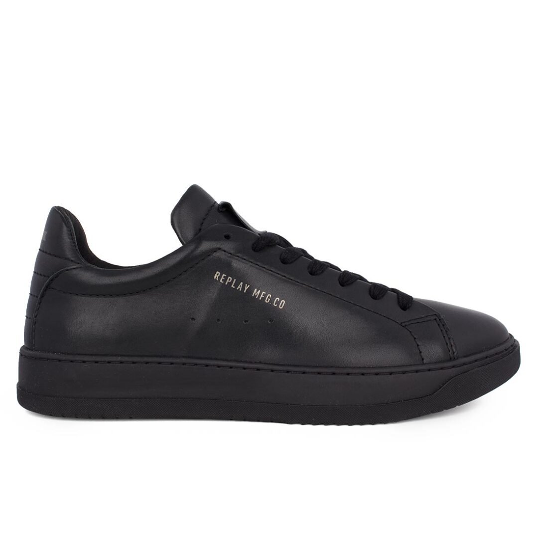 REPLAY ΑΝΔΡΙΚΑ ΔΕΡΜΑΤΙΝΑ SNEAKERS RELOAD M DERBY 25 RZ3R0046L 0003 BLACK