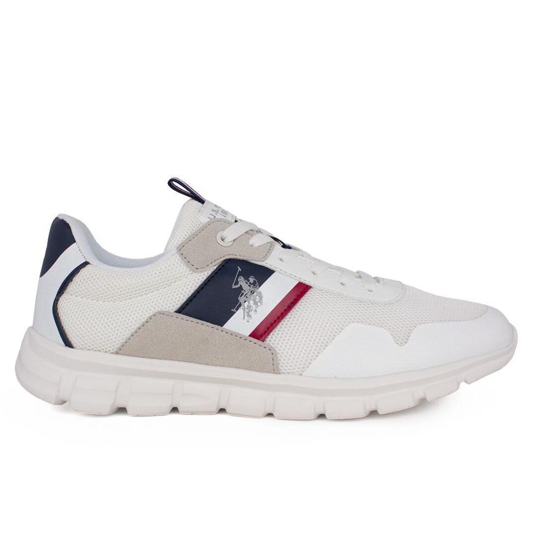 US POLO ΑΝΔΡΙΚΑ ΥΦΑΣΜΑΤΙΝΑ SNEAKERS GARY001B WHITE