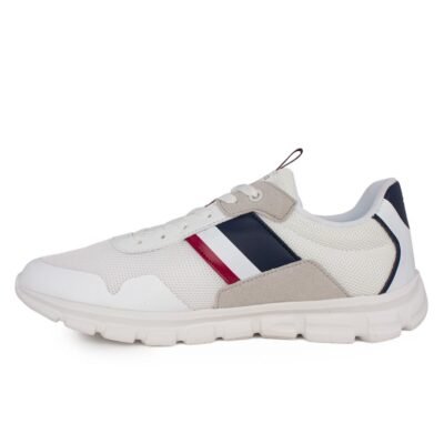 US POLO ΑΝΔΡΙΚΑ ΥΦΑΣΜΑΤΙΝΑ SNEAKERS GARY001B WHITE - Image 3