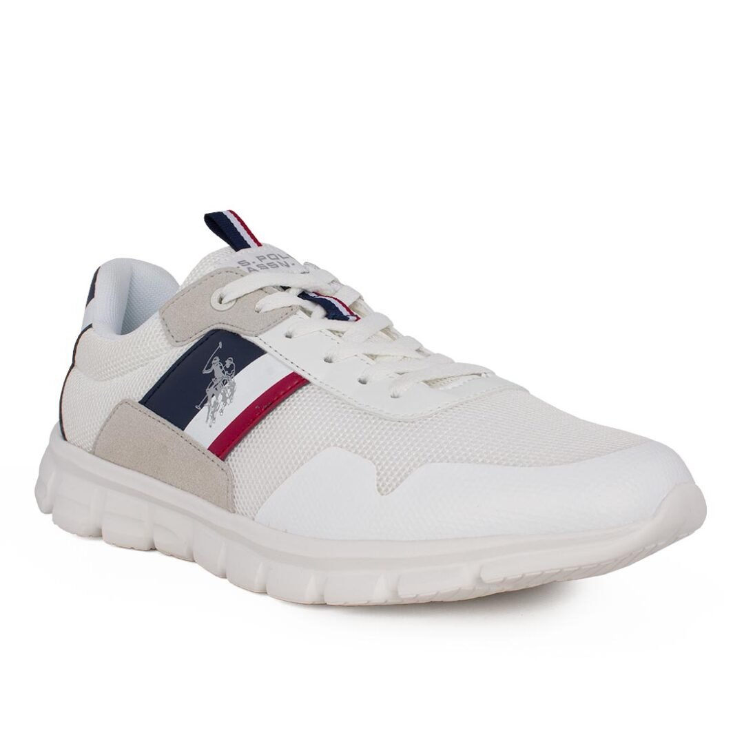 US POLO ΑΝΔΡΙΚΑ ΥΦΑΣΜΑΤΙΝΑ SNEAKERS GARY001B WHITE - Image 2