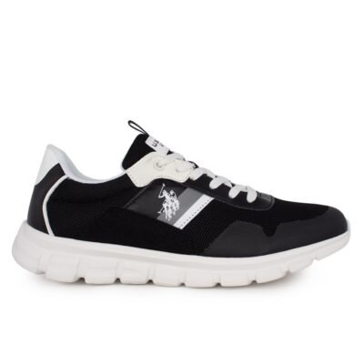 US POLO ΑΝΔΡΙΚΑ ΥΦΑΣΜΑΤΙΝΑ SNEAKERS GARY001B BLACK