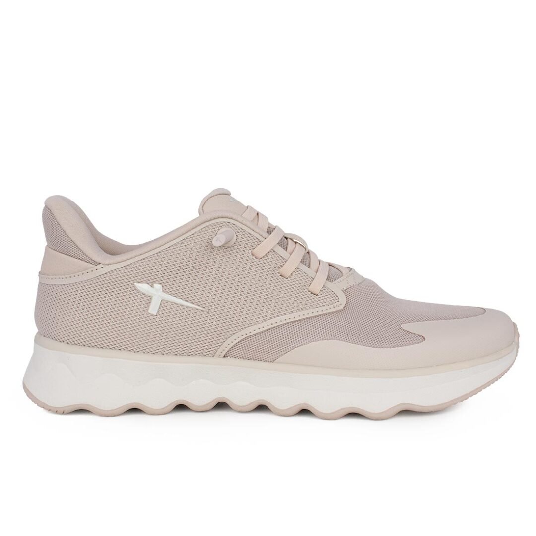 TAMARIS ΓΥΝΑΙΚΕΙΑ ΥΦΑΣΜΑΤΙΝΑ STEP-IN SNEAKERS 1-23700-44 418 IVORY