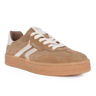 TAMARIS ΓΥΝΑΙΚΕΙΑ ΔΕΡΜΑΤΙΝΑ SNEAKERS 1-23723-44 341 TAUPE SUEDE - Image 2