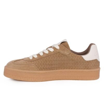 TAMARIS ΓΥΝΑΙΚΕΙΑ ΔΕΡΜΑΤΙΝΑ SNEAKERS 1-23723-44 341 TAUPE SUEDE - Image 3