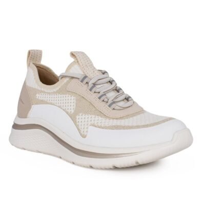 TAMARIS COMFORT ΓΥΝΑΙΚΕΙΑ ΥΦΑΣΜΑΤΙΝΑ SNEAKERS 8-83727-44 400 BEIGE - Image 2