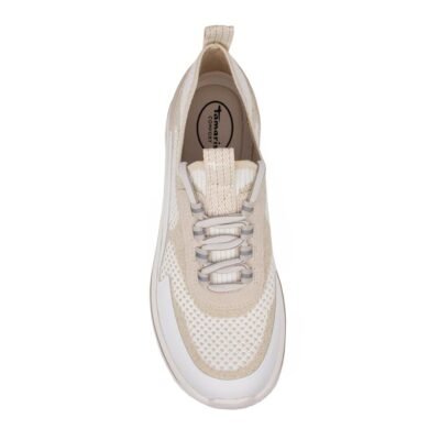 TAMARIS COMFORT ΓΥΝΑΙΚΕΙΑ ΥΦΑΣΜΑΤΙΝΑ SNEAKERS 8-83727-44 400 BEIGE - Image 6