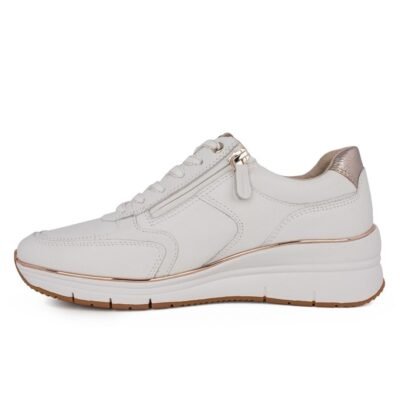 TAMARIS ΓΥΝΑΙΚΕΙΑ ΔΕΡΜΑΤΙΝΑ SNEAKERS 1-23764-43 119 WHITE/ROSE GOLD - Image 3