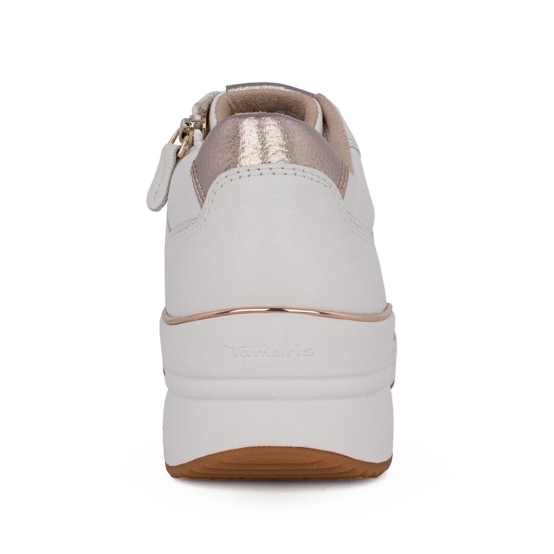 TAMARIS ΓΥΝΑΙΚΕΙΑ ΔΕΡΜΑΤΙΝΑ SNEAKERS 1-23764-43 119 WHITE/ROSE GOLD - Image 4