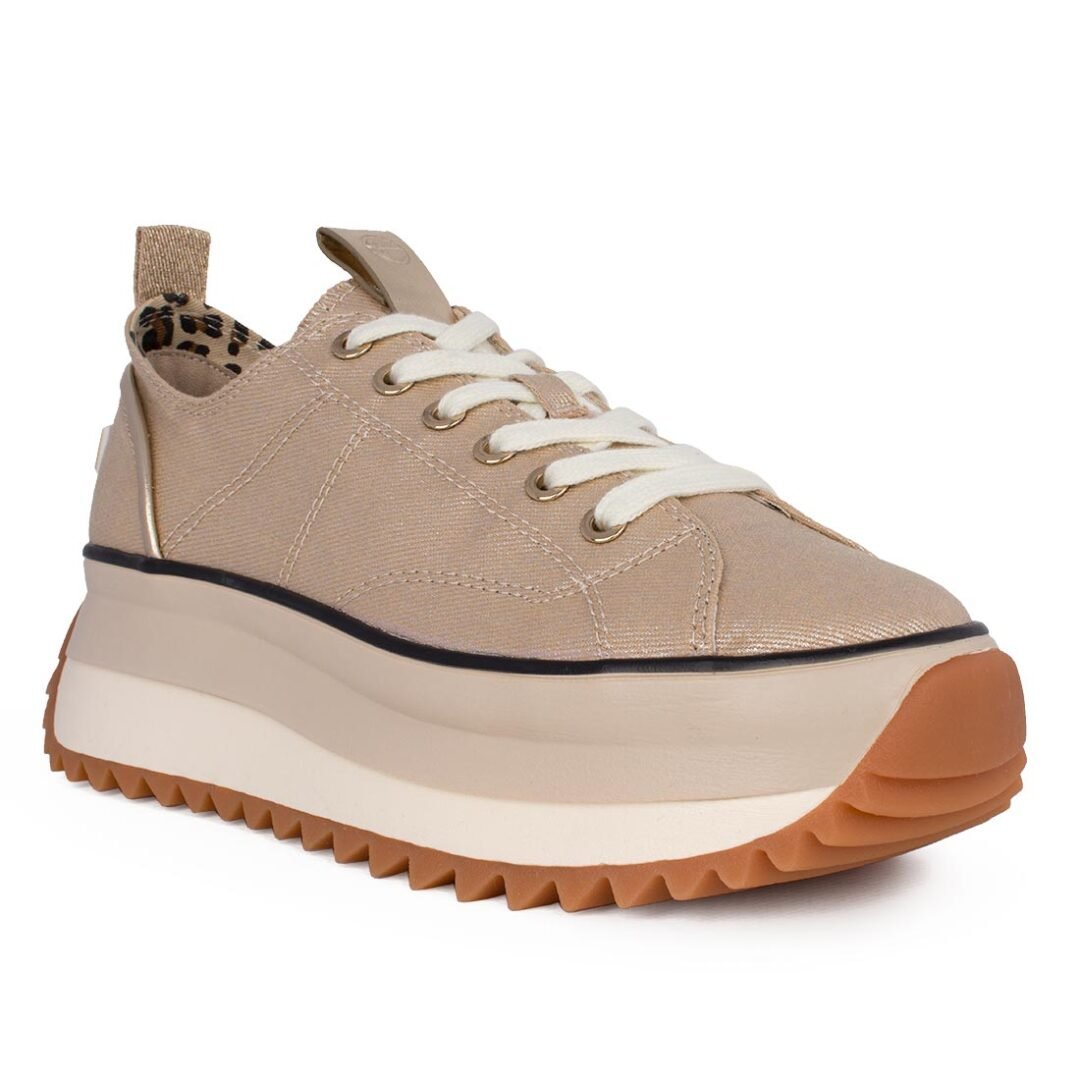 TAMARIS ΓΥΝΑΙΚΕΙΑ ΥΦΑΣΜΑΤΙΝΑ SNEAKERS 1-23731-41 933 LIGHT GOLD - Image 2