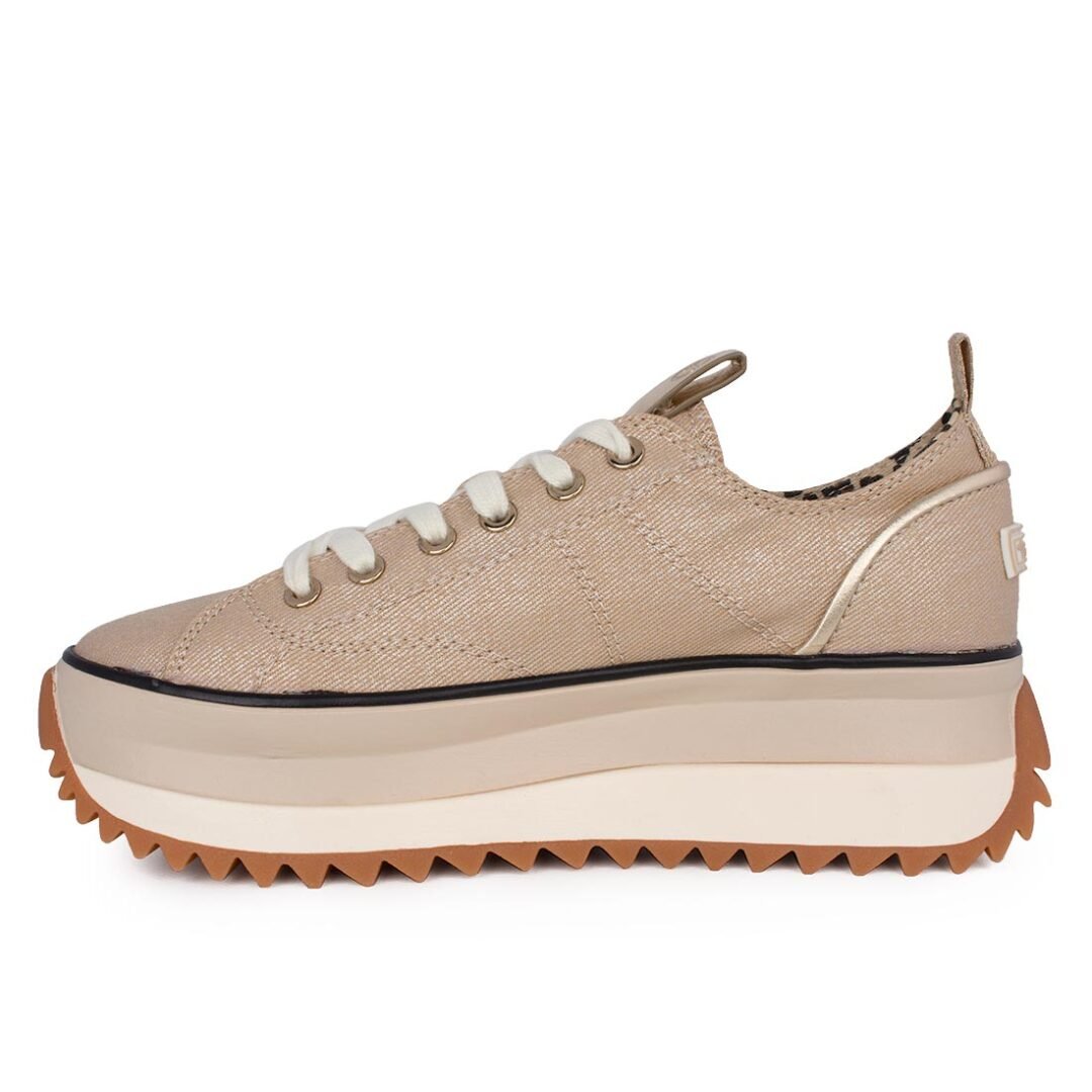 TAMARIS ΓΥΝΑΙΚΕΙΑ ΥΦΑΣΜΑΤΙΝΑ SNEAKERS 1-23731-41 933 LIGHT GOLD - Image 3