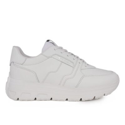 TAMARIS ΓΥΝΑΙΚΕΙΑ ΔΕΡΜΑΤΙΝΑ SNEAKERS 1-23710-44 117 WHITE LEATHER