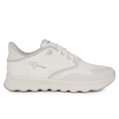 TAMARIS ΓΥΝΑΙΚΕΙΑ ΥΦΑΣΜΑΤΙΝΑ STEP-IN SNEAKERS 1-23700-44 100 WHITE