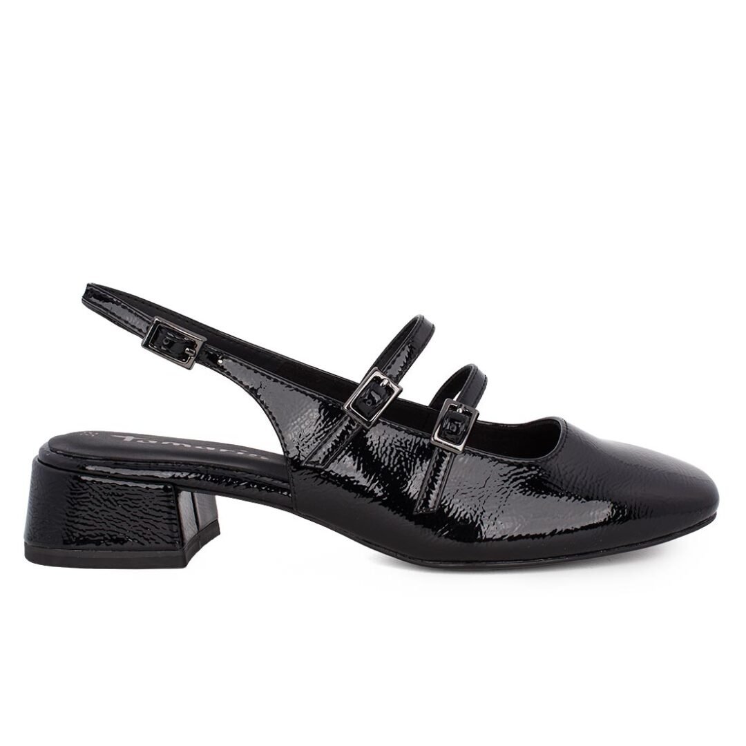 TAMARIS ΓΥΝΑΙΚΕΙΕΣ SLINGBACK ΓΟΒΕΣ 1-29510-44 018 BLACK PATENT