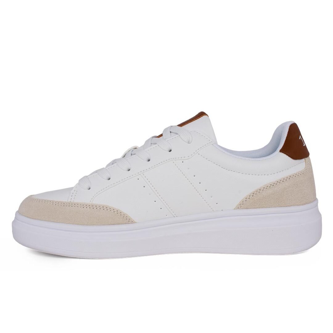 US POLO ΑΝΔΡΙΚΑ SNEAKERS CODY003 WHITE/CUOIO - Image 3